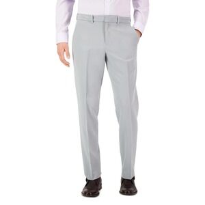 Perry Ellis Men's Stone Modern Fit Stretch Resolution Pants 33Wx30L Pastel Grey